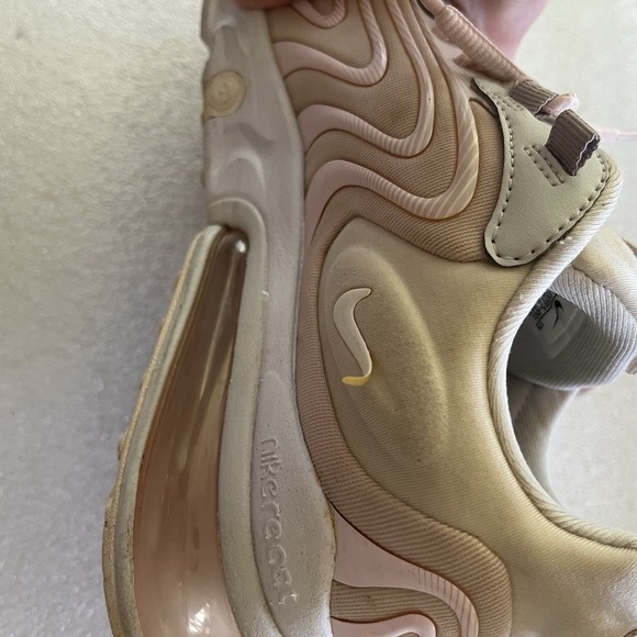 Nike Air Max 270 React ENG Photo White Dust Rose Pink Sz 7.5 CK2595-001 - Picture 6 of 8